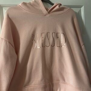 Rae Dunn Pink Blessed Hoodie